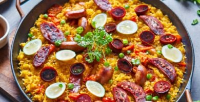 paella de chorizo